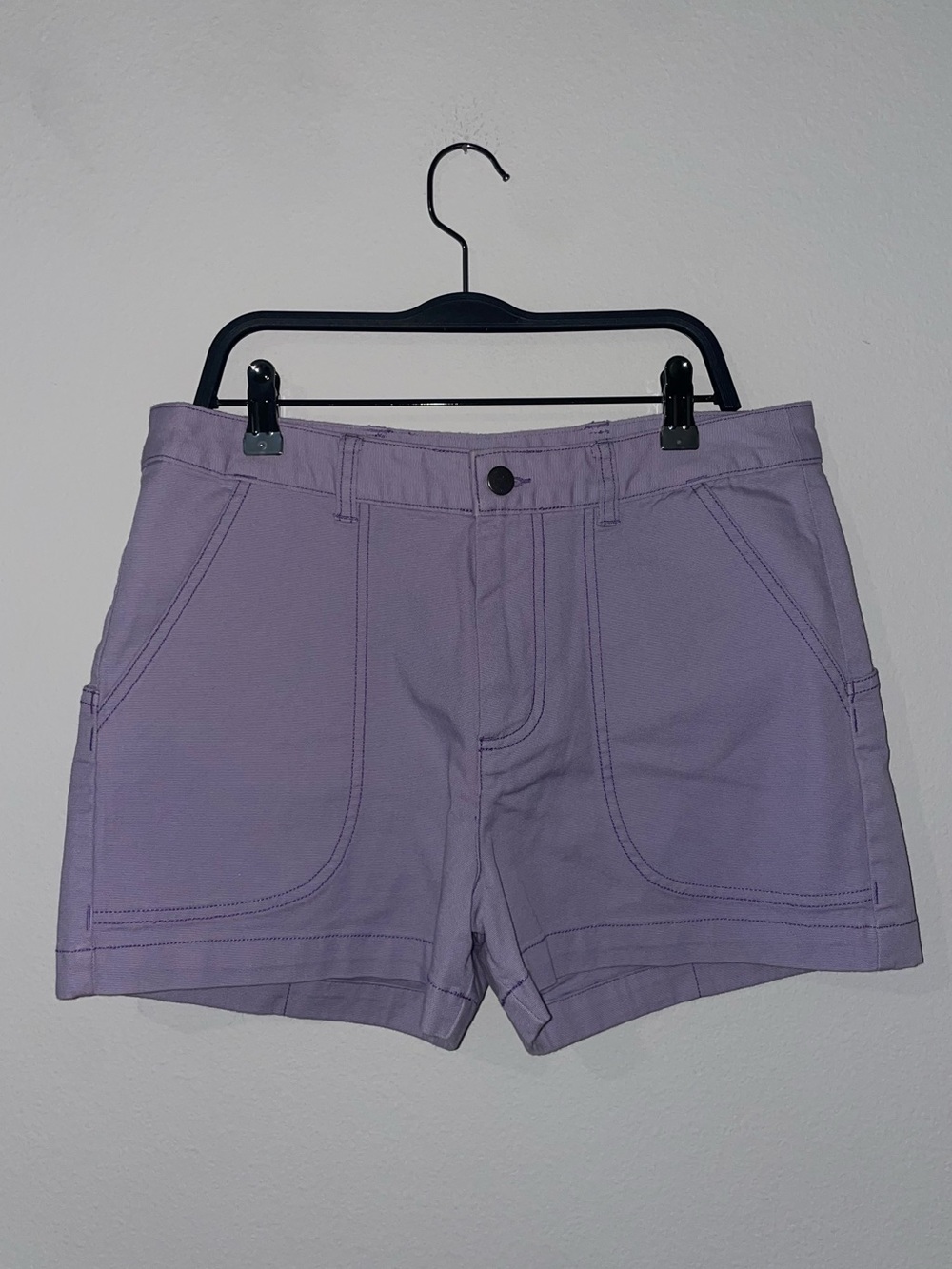 Patagonia Organic Cotton "Stand Up" Stretch Shorts Lavender Size 6